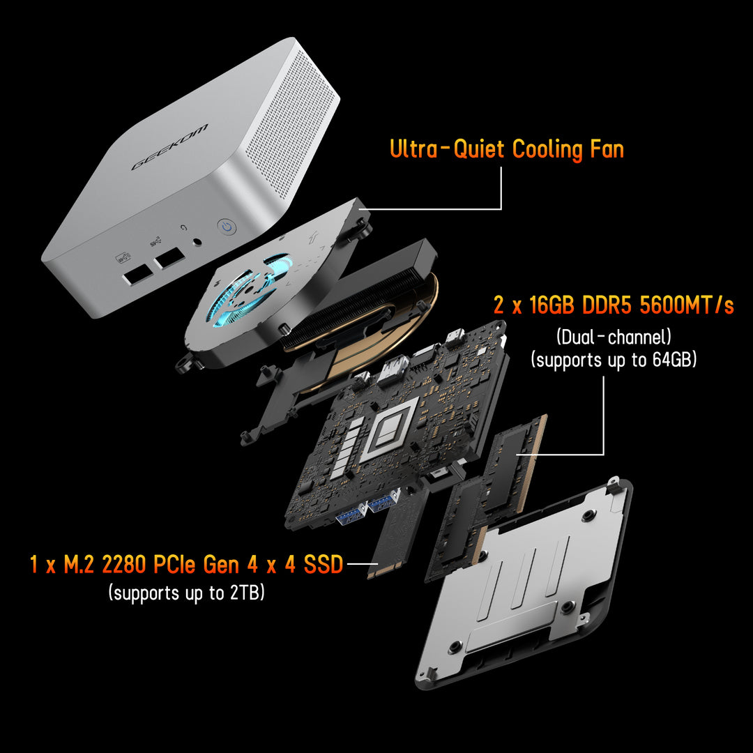 GEEKOM A7 Mini PC Ryzen™ 7000